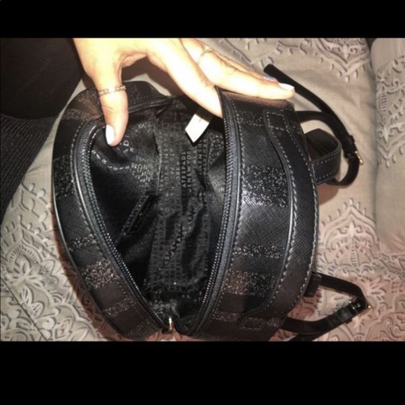 Black glitter kate spade backpack main image 2